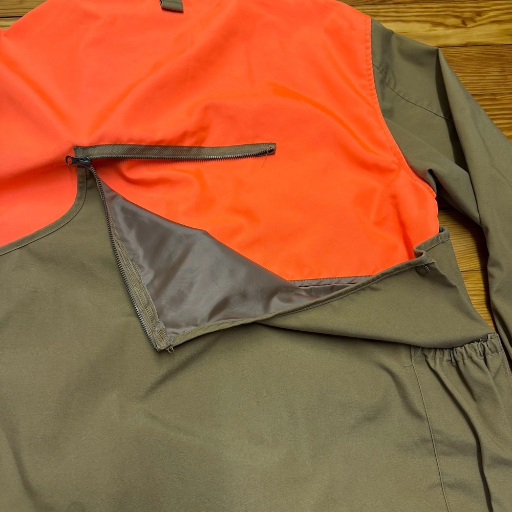 Master Sportsman Hunting Jacket Brown Blaze Orange Men's Large Small Game Pouch - Picture 11 of 11